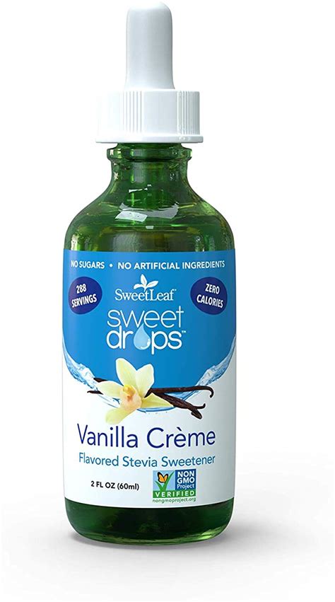 Sweetleaf Sweet Drops Liquid Stevia Sweetener Vanilla Creme 2 Ounce