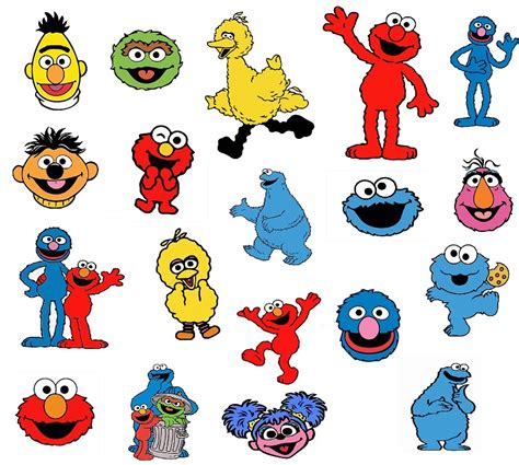 Sesame Street Svg Files Elmo Svg Cookie Monster Svg F