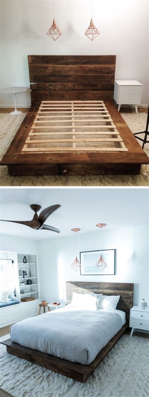45 Easy Diy Bed Frame Projects You Can Build On A Budget