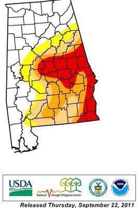Usda Declares 21 South Alabama Counties Drought Disasters