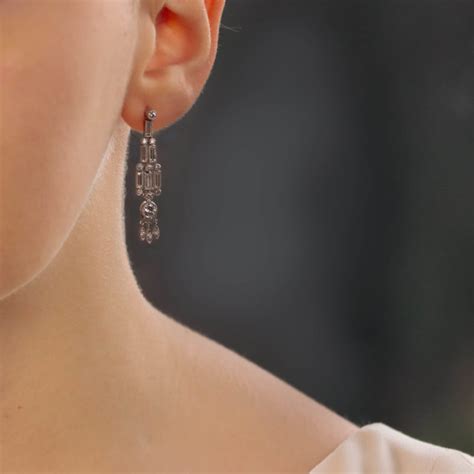 Art Deco Style Diamond Drop Earrings At Susannah Lovis Jewellers