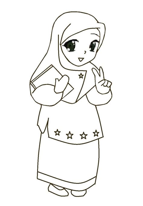 26 Gambar Kartun Anak Dan Ibu Muslimah Png