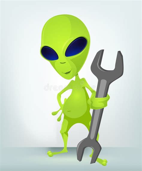 Funny Alien Stock Vector Illustration Of Mascot Business 28593588