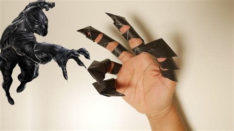 할로윈 종이접기 블랙팬서의 손톱접기 Origami Black Panther Claw 원작 Jeremyshafer