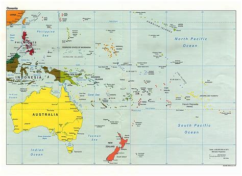 Clase Sociales 7 Mapa Politico De Oceania
