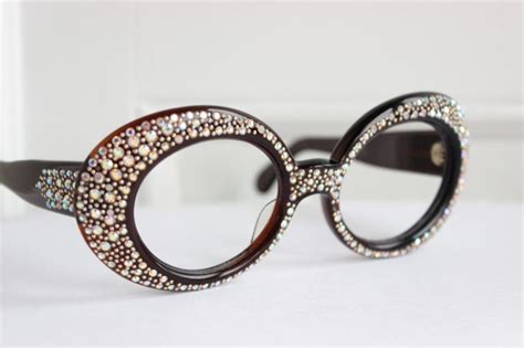 Vintage 70s Cat Eye Glasses 1970s Rhinestone By Thayereyewear 23400