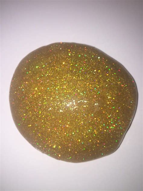 Gold Dust An Unscented Clear Slime With Beautiful Holographic Gold