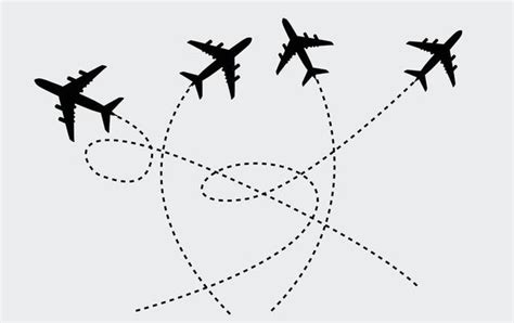 Airplane Silhouette Vector Art Icons And Graphics For Free Download