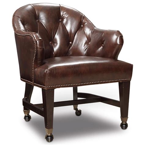 Hooker Furniture Game Chairs Traditional Leather Jack Game Chair with