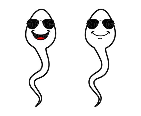 Sperm Svg Sperm With Sunglasses Svg Cum Orgasm Vector Cut Etsy