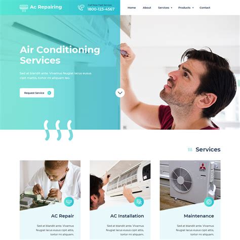 Ac Repair Wordpress Theme For Businesses And Professionals