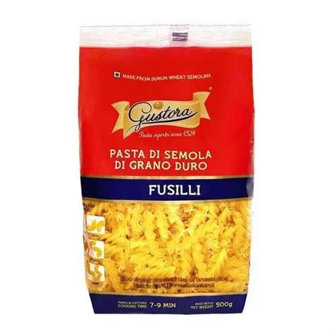 Premium Gustora Fusilli Pasta 500 Gm Packaging Type Packet At Rs 60