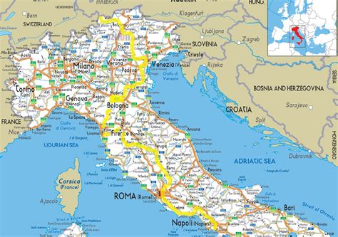 Detailed Map Of Italy With Cities The Image Kid Has It