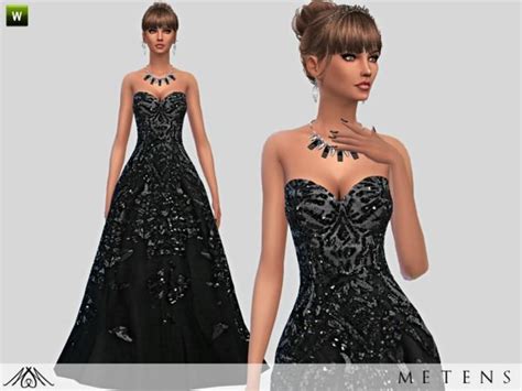 Sims 4 Black Wedding Dress Cc Bahabbild