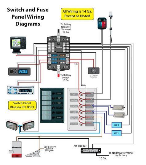 The high contrast option causes colors to change to mostly black and white. Boat Switch Panel Wiring Diagram
