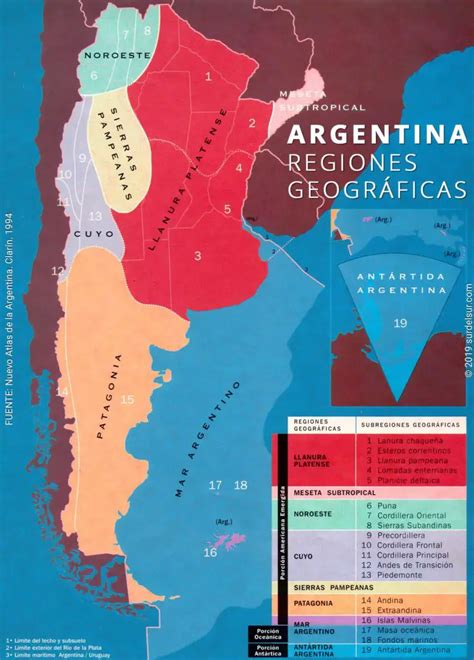 Best Argentina Map Political Physical And Thematic • El Sur Del Sur