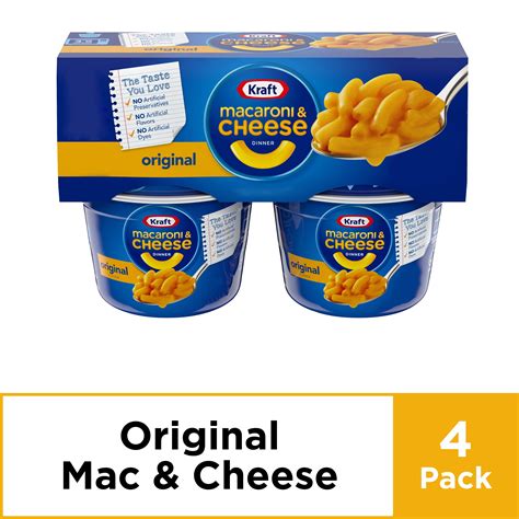 Kraft Easy Mac Original Flavor Macaroni And Cheese 4 Ct Cups