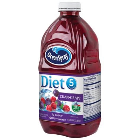 Ocean Spray Diet Cran Grape Juice Drink 64 Fl Oz Foods Co