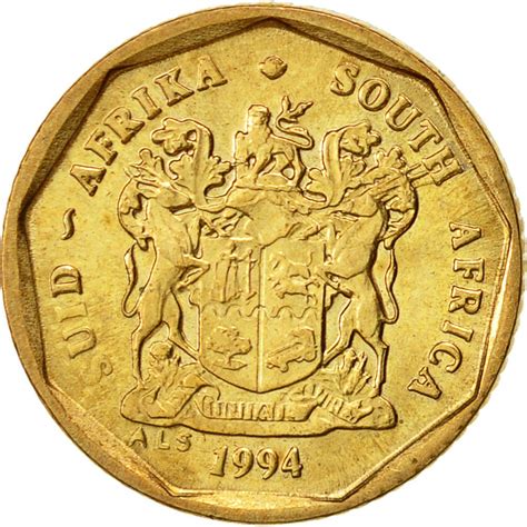 430287 Monnaie Afrique Du Sud 10 Cents 1994 Sup Bronze Plated
