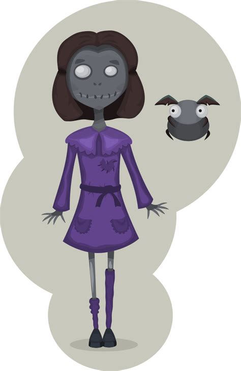 Onlinelabels Clip Art Zombie Girl