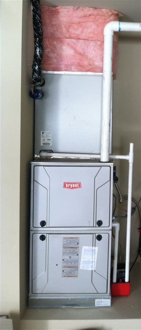 In summer, both systems take heat from indoor space and move it outside. 4 Ton Furnace and Evaporator Coil Closet Installation - Yelp