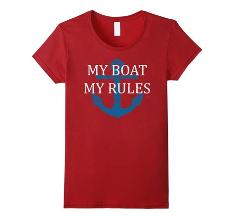 My Boat My Rules Tshirt Funny Captain T Shirt Boating Tee