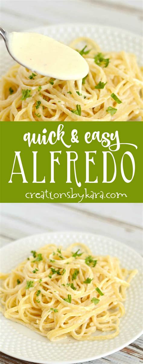 After seasoning the shrimp, heat the butter in a pan and cook the shrimps until they turn pink. Quick and Easy Alfredo Sauce - Creations by Kara