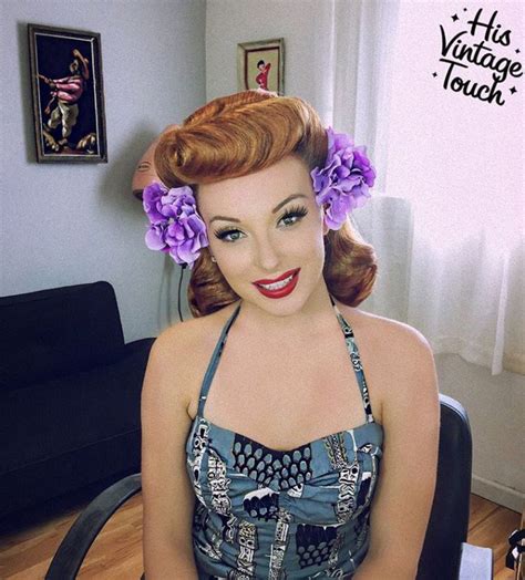 40 Pin Up Hairstyles For The Vintage Loving Girl Up Hairstyles Pin Up Hair 1940s Hairstyles