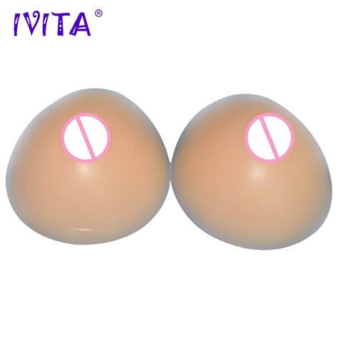Ivita G Pair Beige Realistic Silicone Breast Forms Fake Boobs For