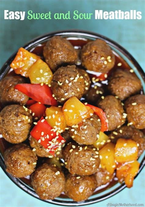 Easy Sweet And Sour Meatballs Recipe Recipe Recipes Sweet N Sour