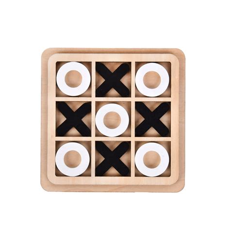Buy Syfunlv Wooden Noughts And Crosses Gametic Tac Toe Gameboard