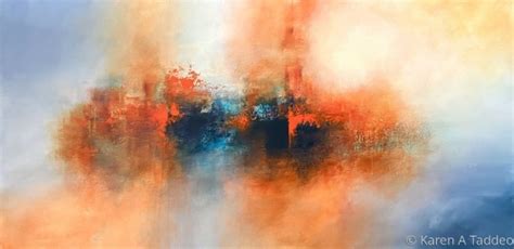 Paintings Fire And Ice By Karen A Taddeo Contemporary Abstract Artist