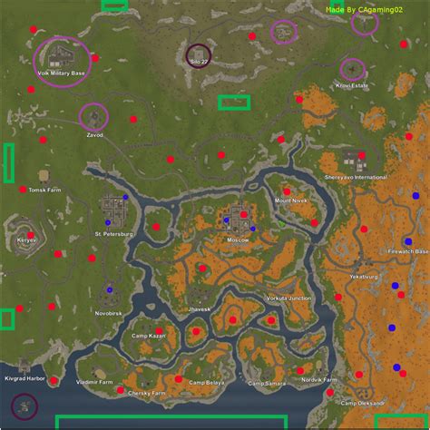 Unturned Russia Map Locations Interactive Map