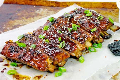 sticky asian baked pork ribs savor with jennifer