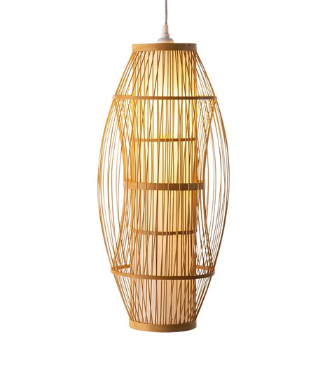 Bamboo Hanging Pendant Light Vivaterra