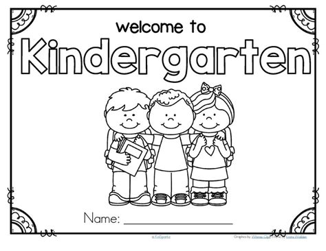 Welcome To Kindergarten Coloring Page At Free