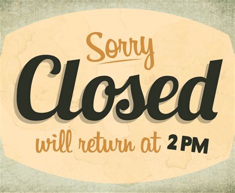 Printable Sorry Were Closed Sign Free Printable Signs 46 Off