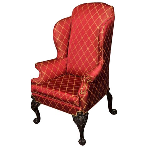 Antique Irish Chippendale Wing Chair For Sale At 1stdibs