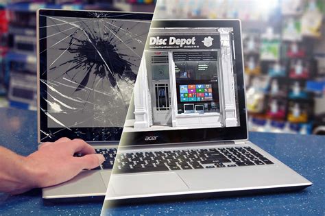 Cracked And Damaged Laptop Screen Replacement Disc Depot Dundee