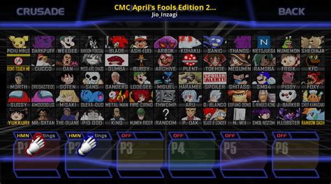 Cmc Aprils Fools Edition 2021 Super Smash Bros Crusade Mods