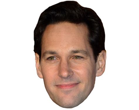 Paul Rudd Celebrity Mask Fully Assembled With Strap