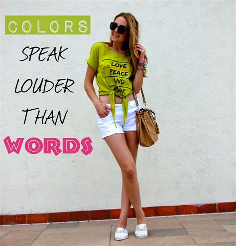 Actions speak louder than words. Colors speak louder than words