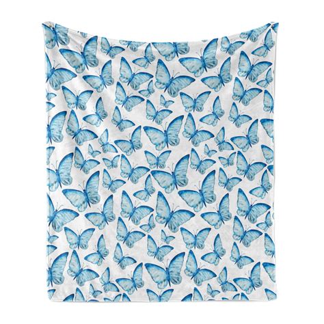 Butterfly Soft Flannel Fleece Throw Blanket Moths Joy Connection