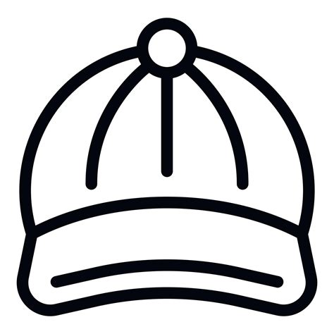 Cap Accessory Icon Outline Vector Baseball Hat 22592812 Vector Art At