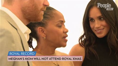 Meghan Markles Mom Doria Ragland Will Not Be Spending Christmas With
