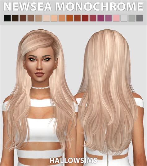 Sims 4 White Hair Cc