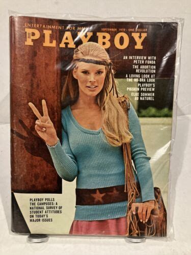 Playboy September Debbie Ellison Peter Fonda Elke Sommer Jack