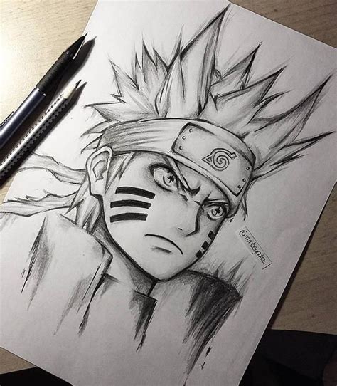 Naruto Drawing Naruto Desenho A L Pis Inspira O Naruto Y Naruto The