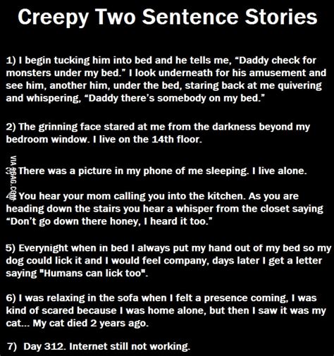 creepy two sentence stories 9gag