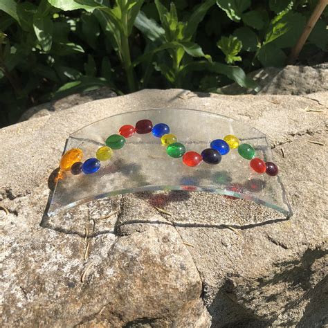 Sale Fused Glass Rainbow Caterpillar Arc Gifts Birthday Nhs